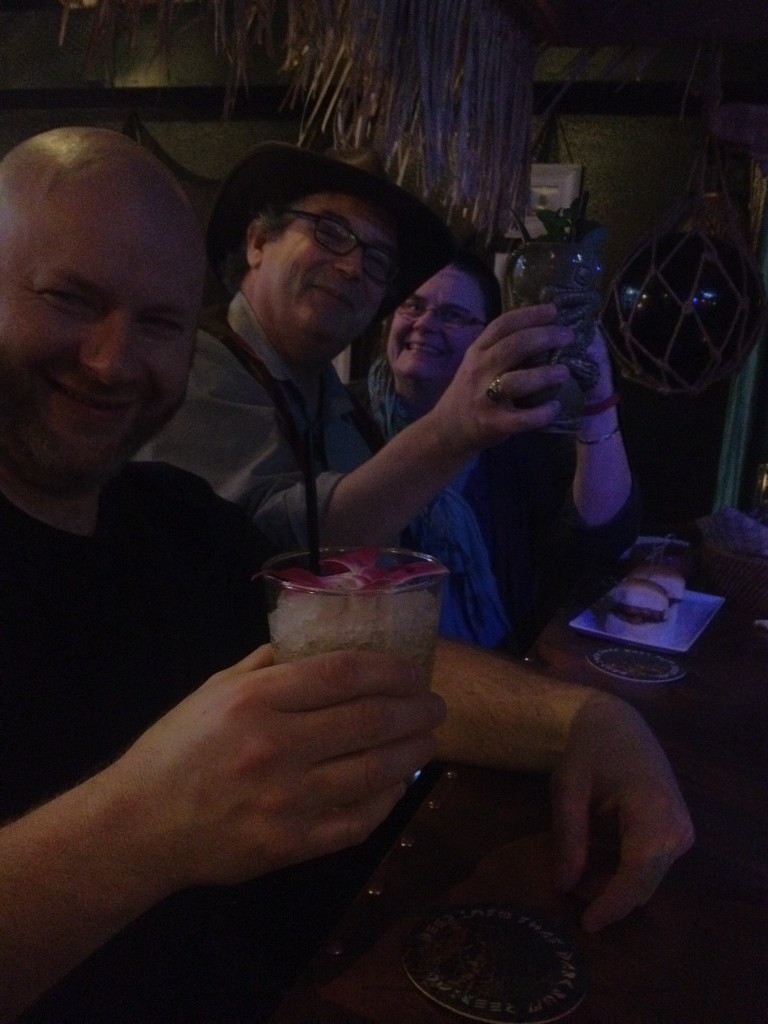Drinking with friends at Tacoma Cabana