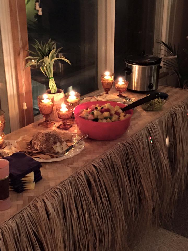 Spread at Tiki Party