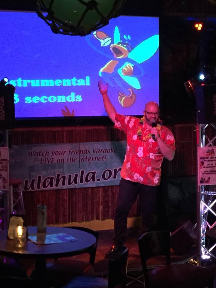 Ray singing Karaoke at VCOS Spring Fling