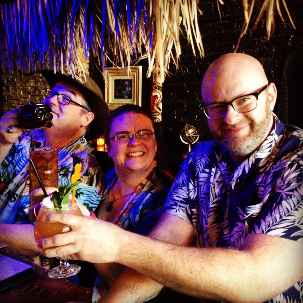 Ray with Jenny and Mark at Tacoma Cabana