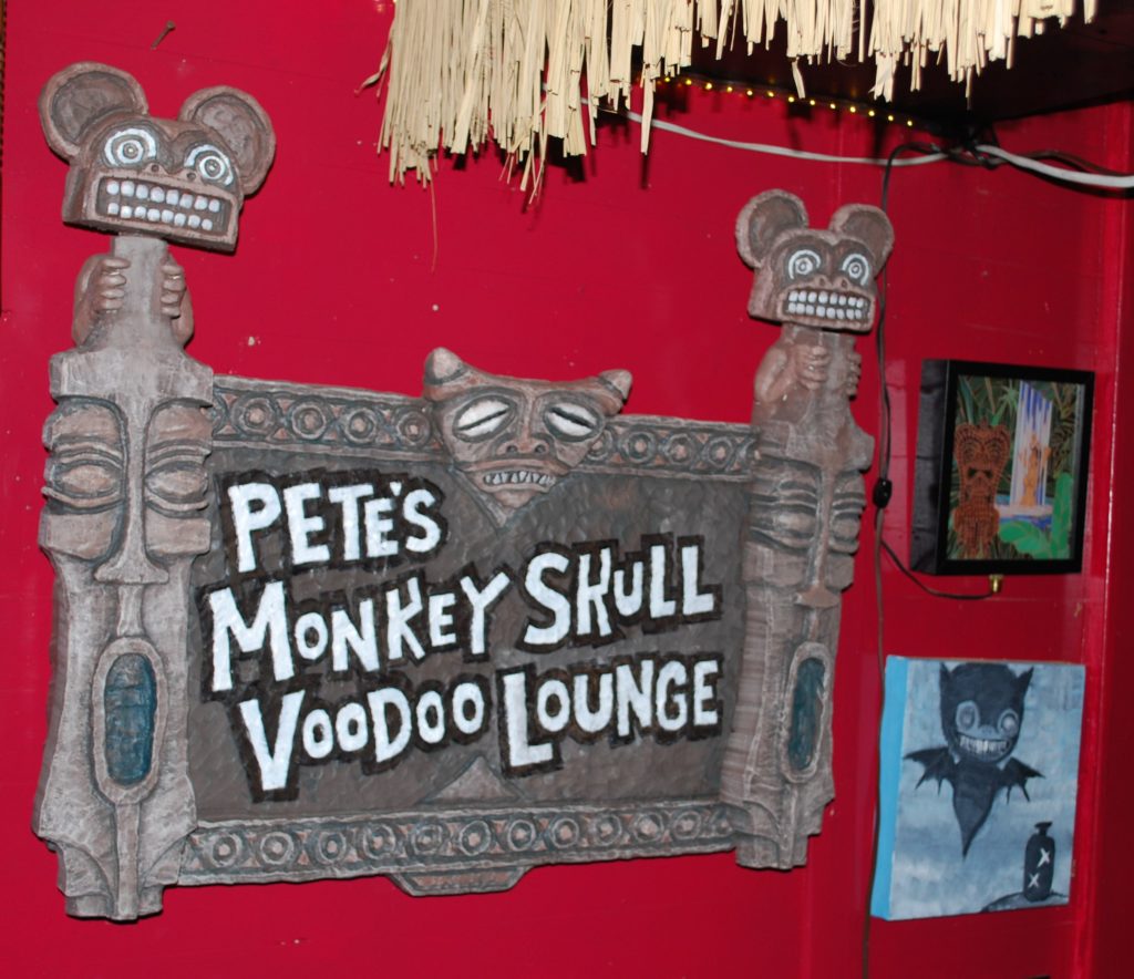 Monkey Skull Voodoo Lounge Sign