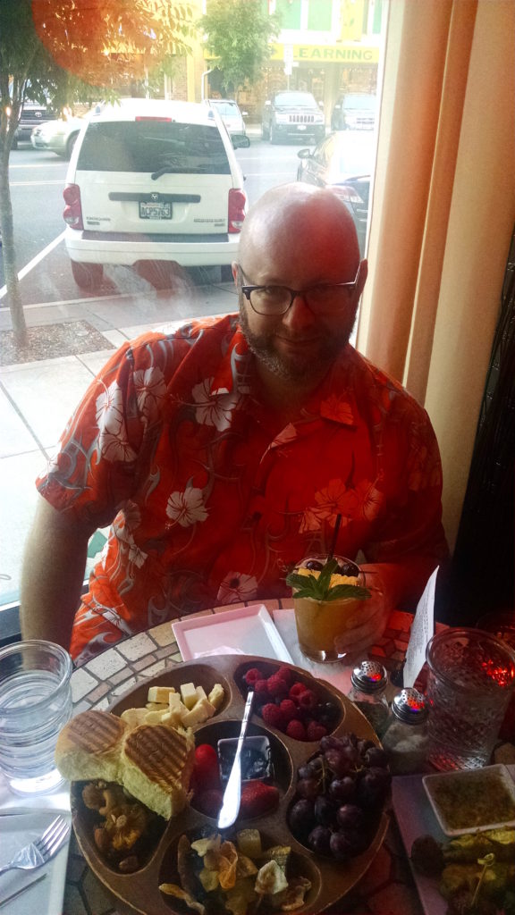 Ray at Tacoma Cabana with Tiki Platter