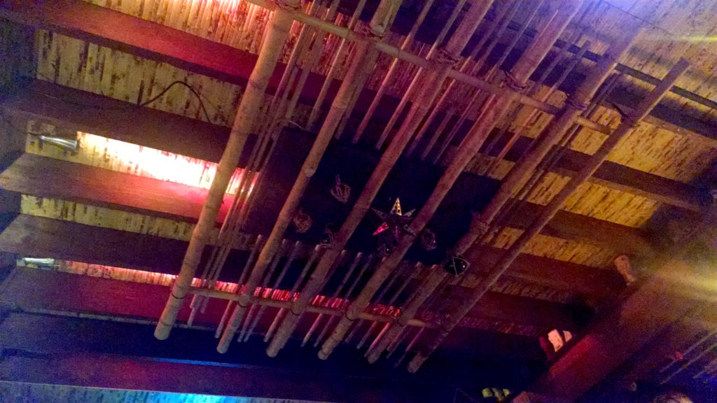 The Green Bamboo Lounge ceiling