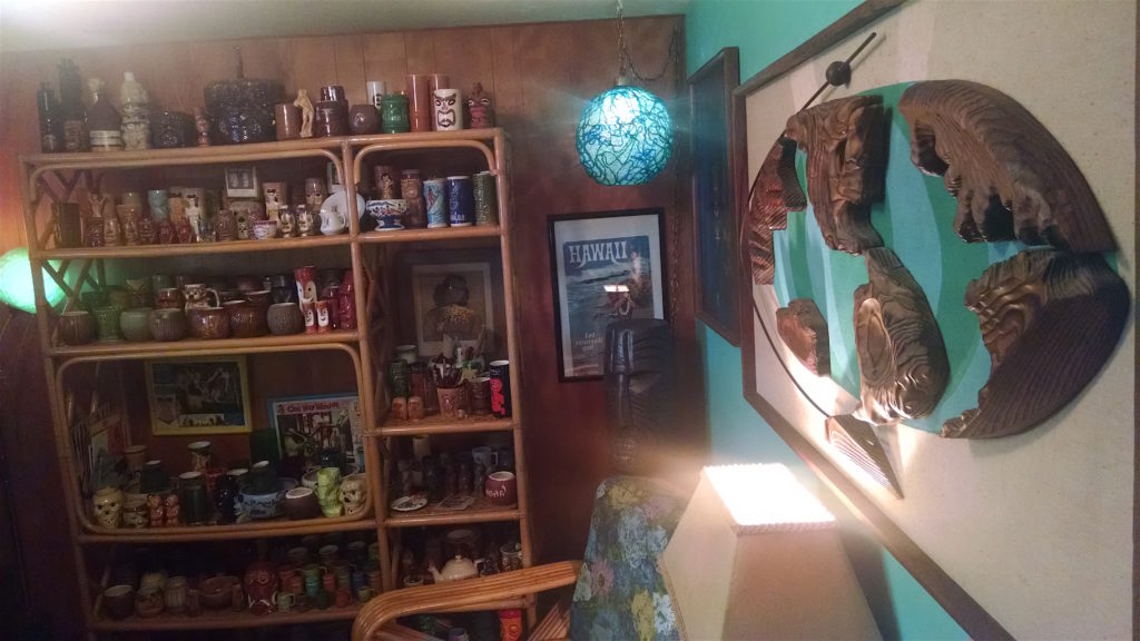 The Lowbrow Lanai Tiki mug room