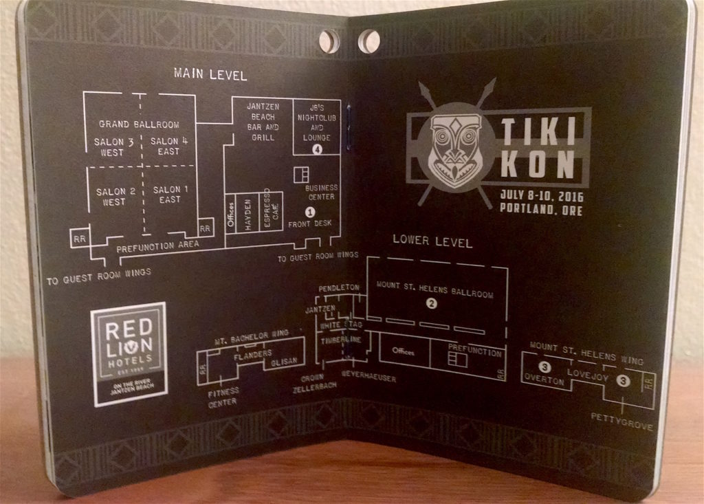 Tiki Kon 2016 passport map