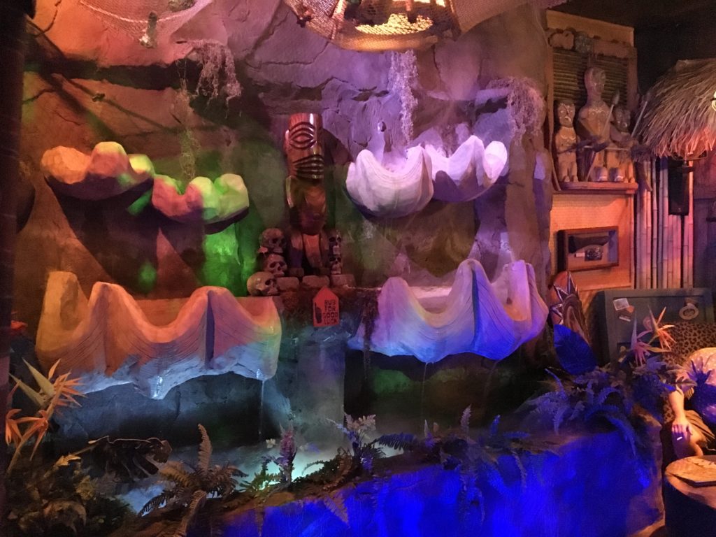 The waterfall at The Golden Tiki