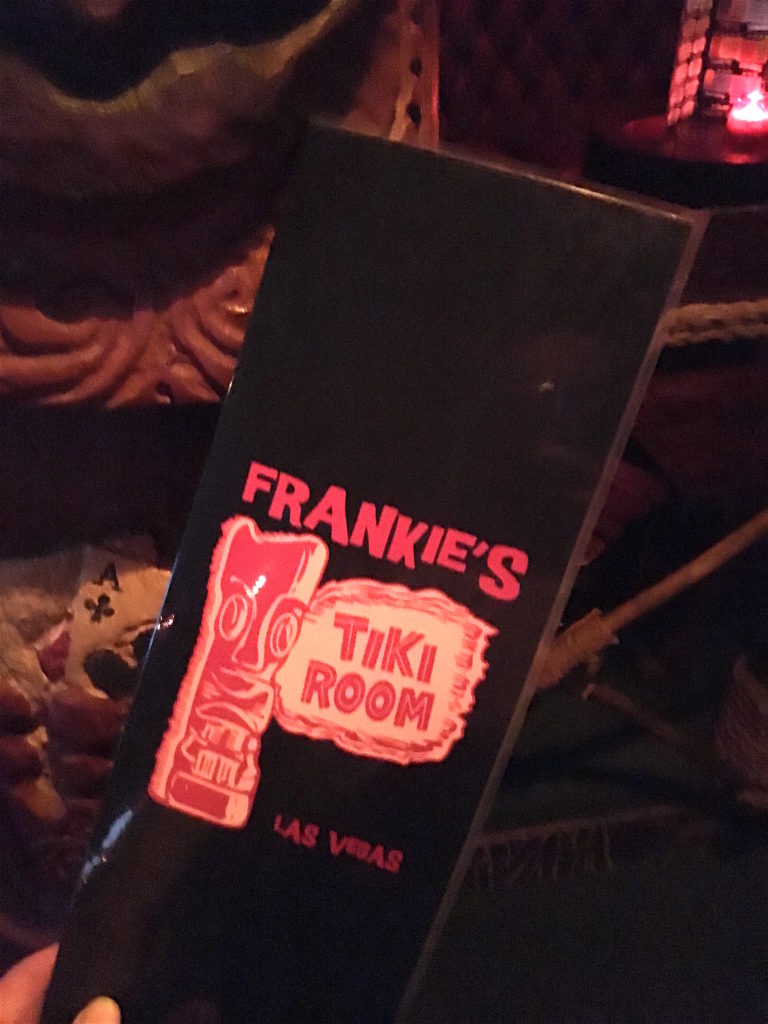 Frankie's Tiki Room Menu
