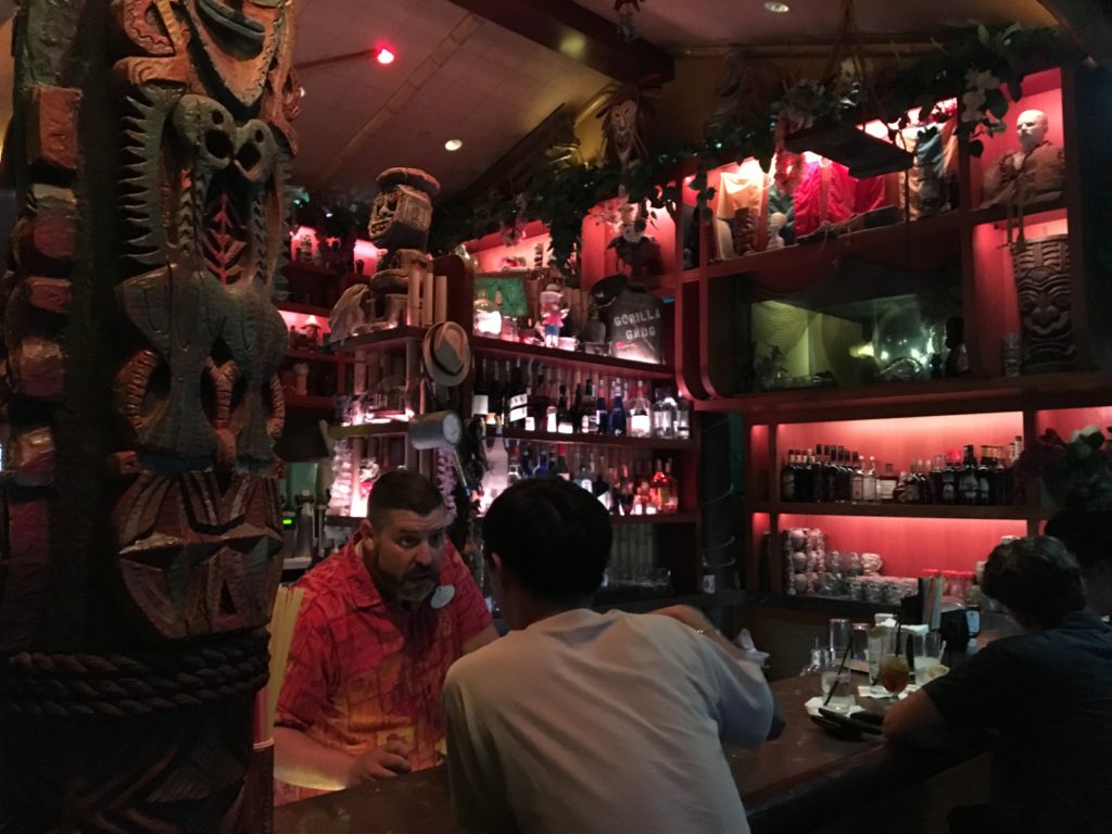 The bar at Trader Sam's