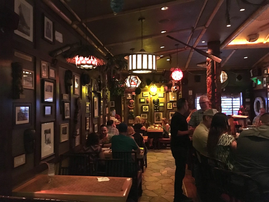 Seating at Trader Sam's