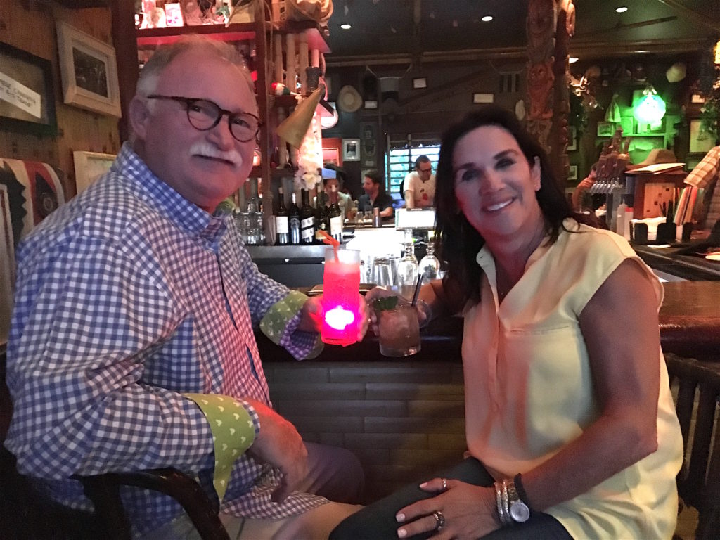 Sharon and Paul at Trader Sam's