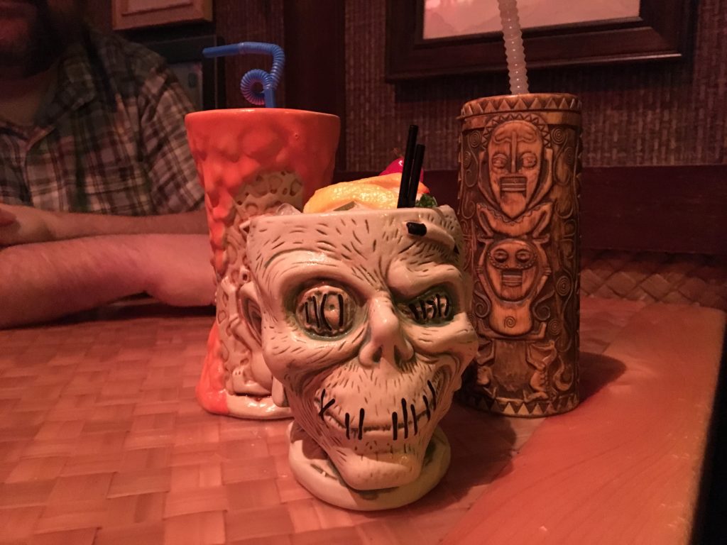 Tiki mugs at Trader Sam's