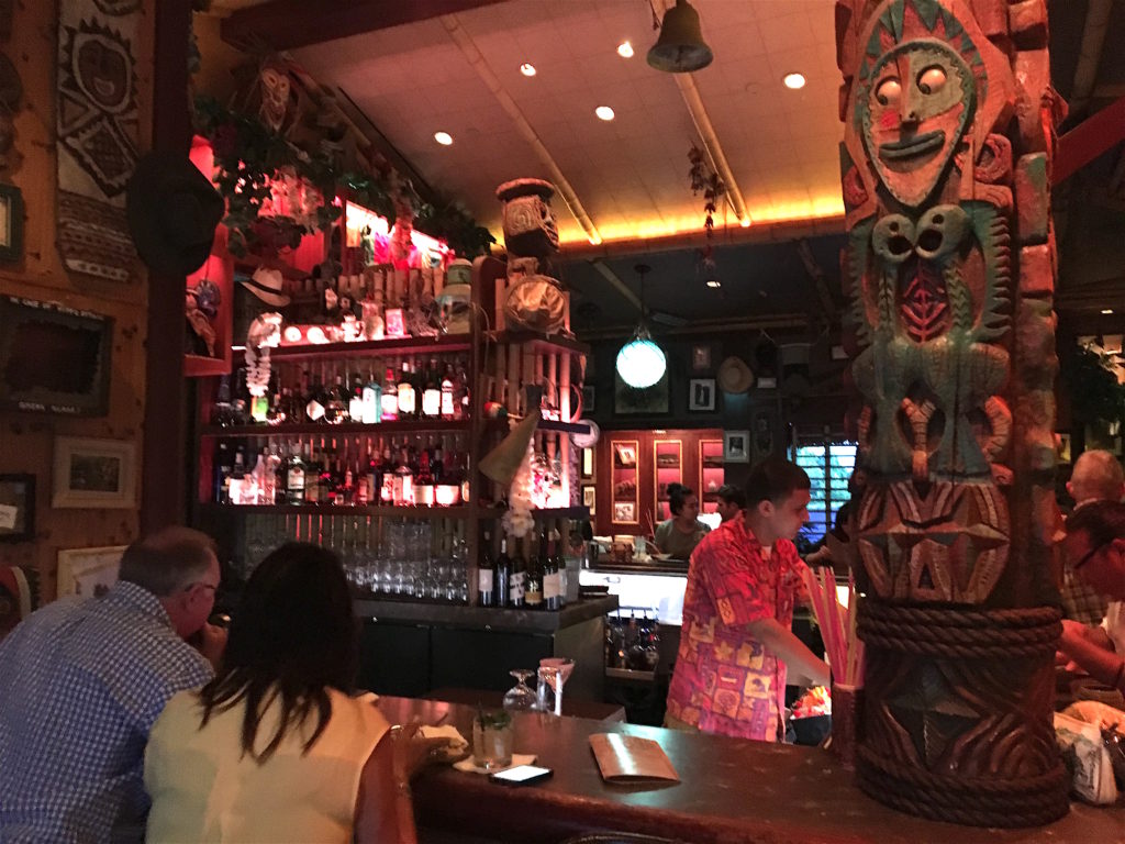 The bar at Trader Sam's