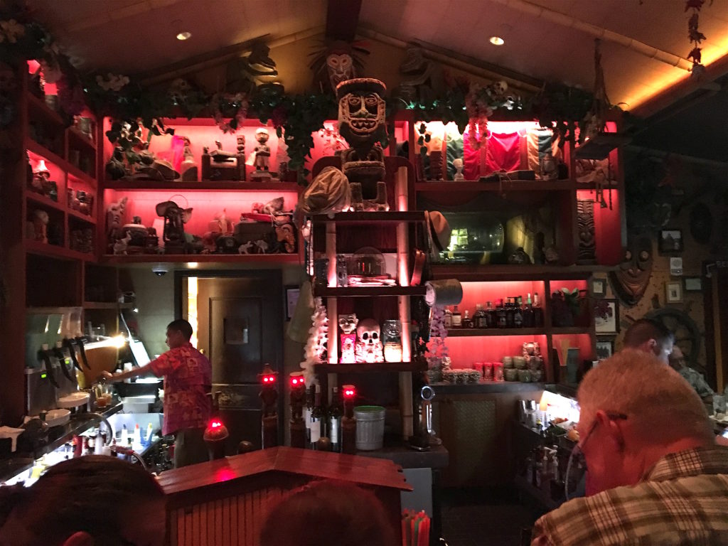 The bar at Trader Sam's