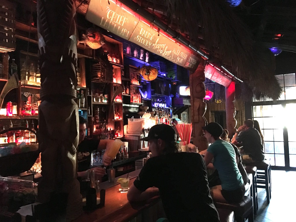 The bar at Tiki No