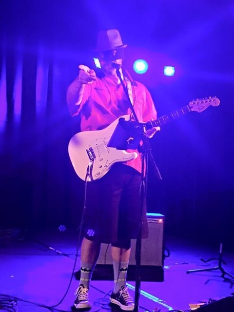 Rod Moore playing guitar in The Hang-Ten Hangmen