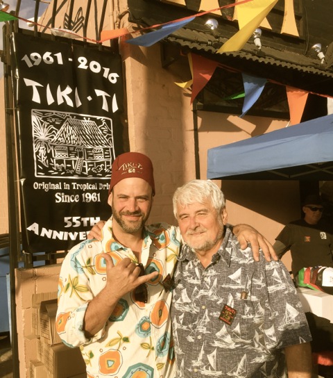 Rod Moore with Tiki Ti's Mike Buhen