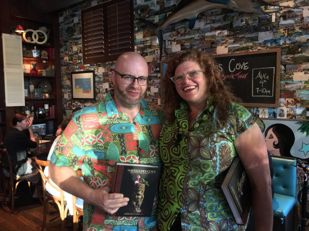 Dawn Frasier and Ray at The Smuggler's Cove Book Signing Rumba Seattle