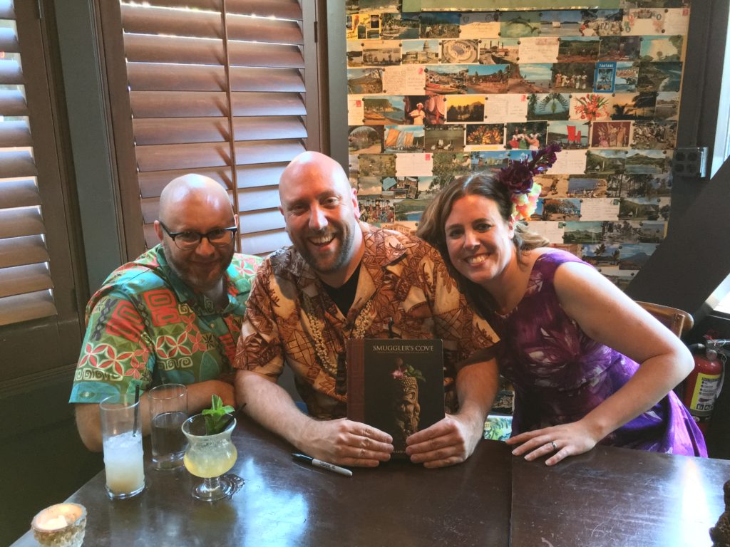 Rebecca, Martin and Ray at The Smuggler's Cove Book Signing, Rumba Seattle