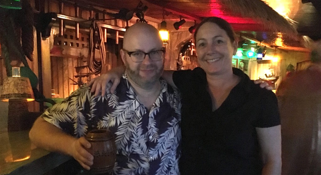 Ray with Leslie Thibodeau at The Mai Kai