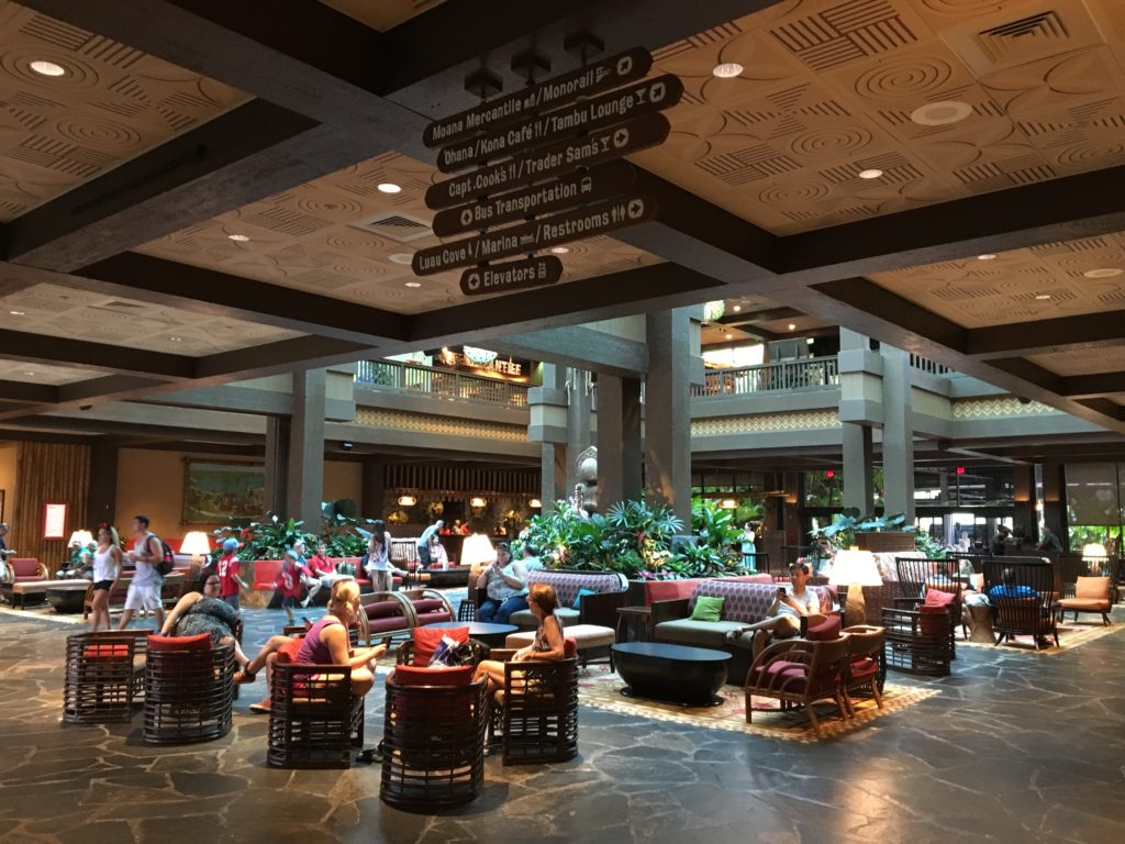 Main floor at Disney's Polynesian Resort