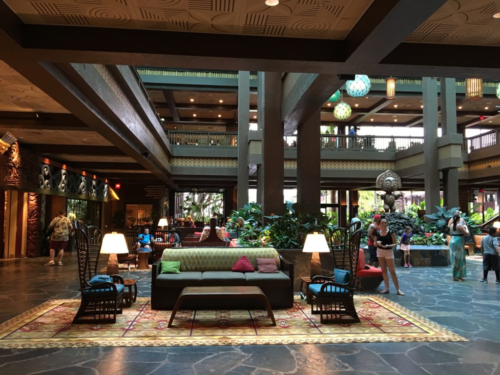 Main floor at Disney's Polynesian Resort