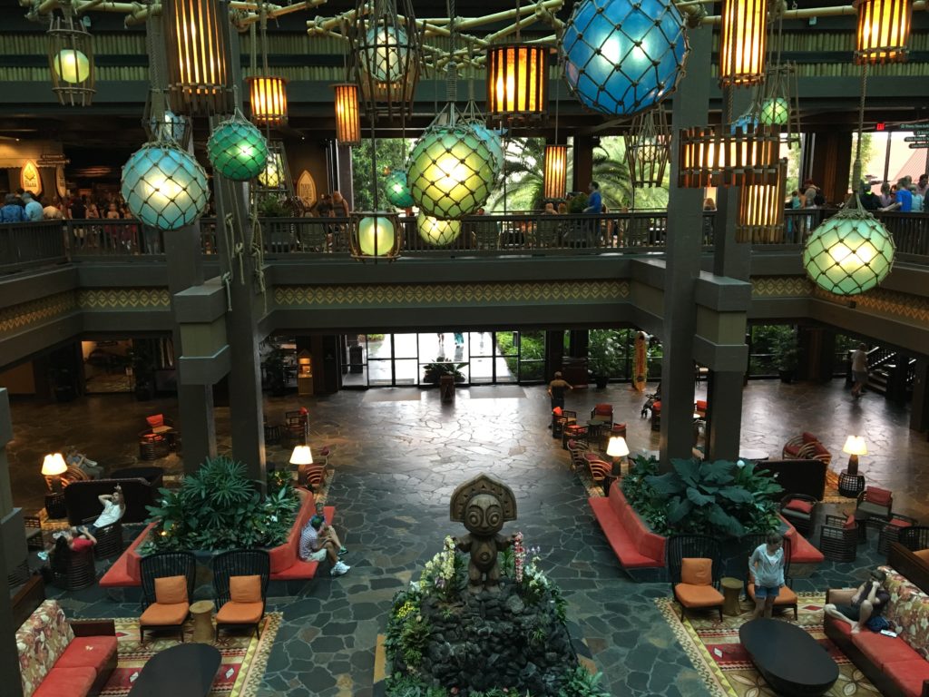 Disney's Polynesian Village Resort main lobby