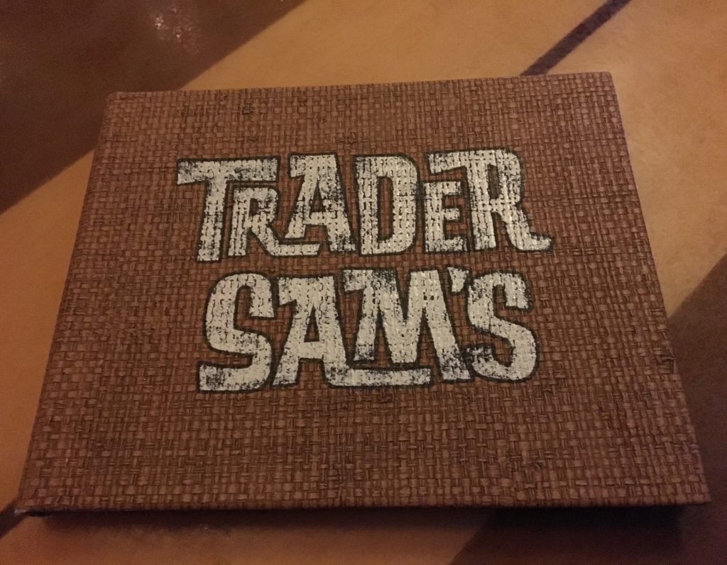 Trader Sams Grog Grotto Menu