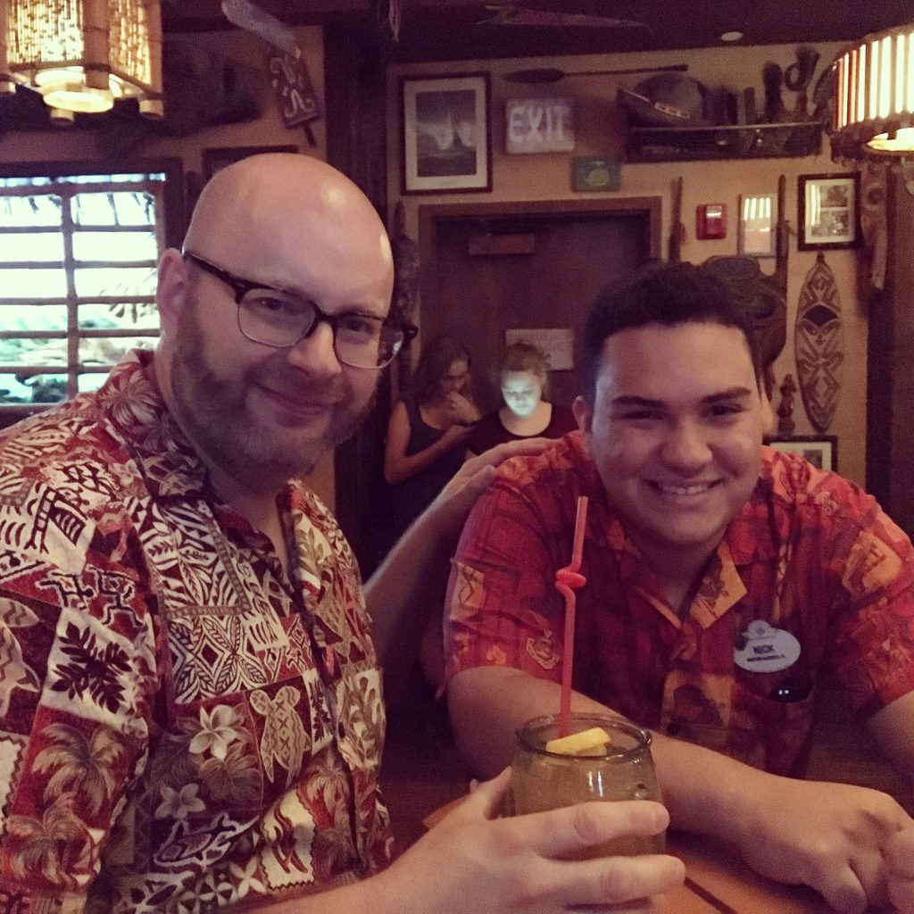 Ray with Nick at Trader Sams Grog Grotto