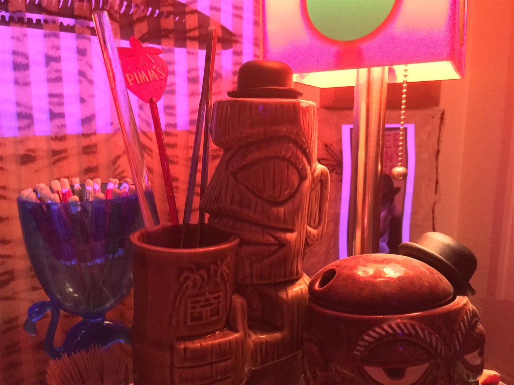 Tiki mug at The Blue Flamingo and Bowler Hat Club