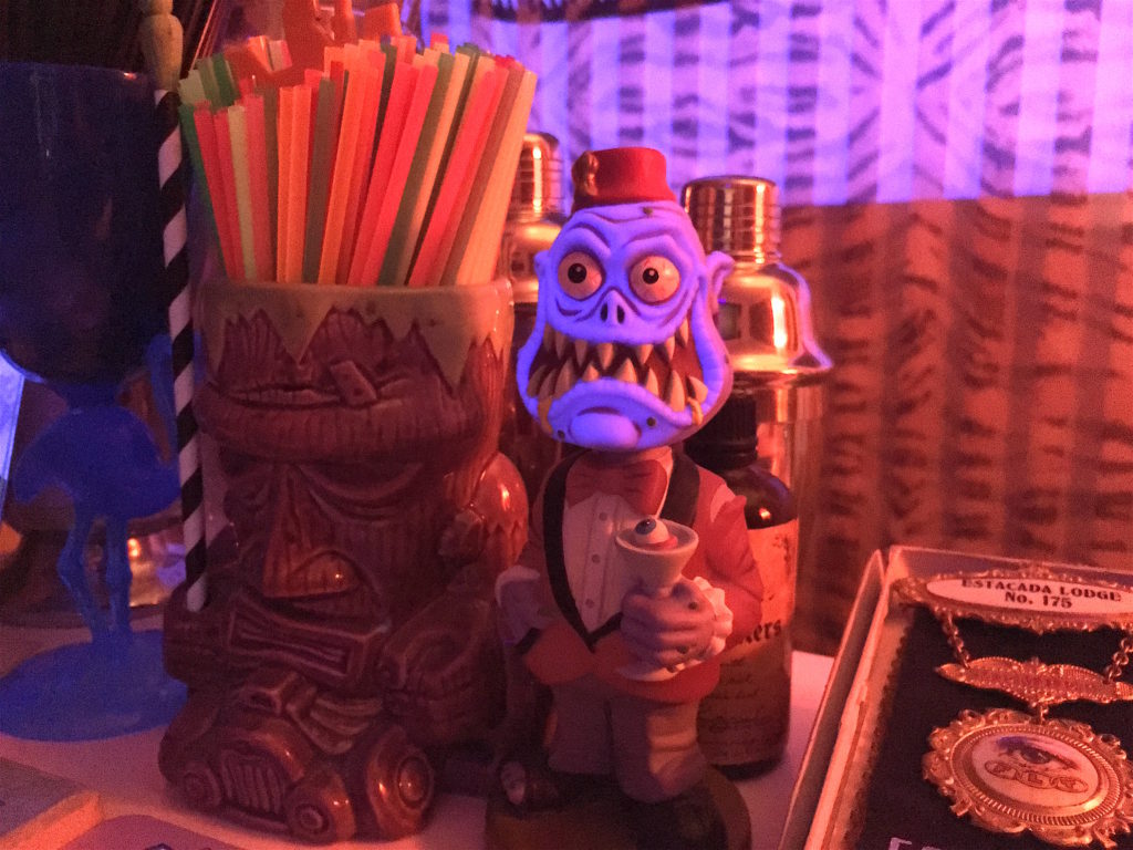 Tiki mug at The Blue Flamingo and Bowler Hat Club