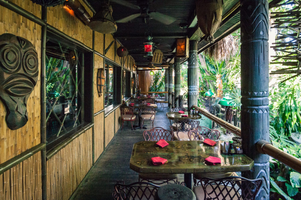 Outside seating at The Mai Kai