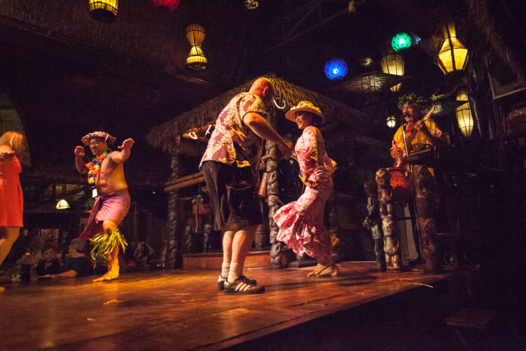 Ray hula dancing on The Mai Kai stage