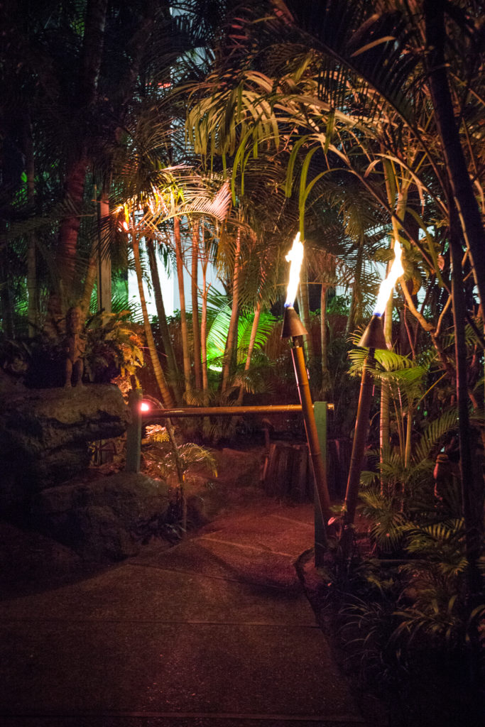 Mai Kai Tropical Garden at night