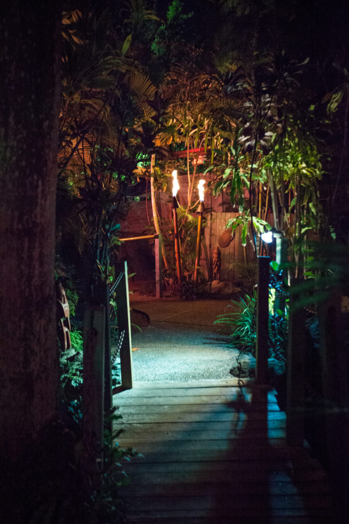 Mai Kai Tropical Garden at night