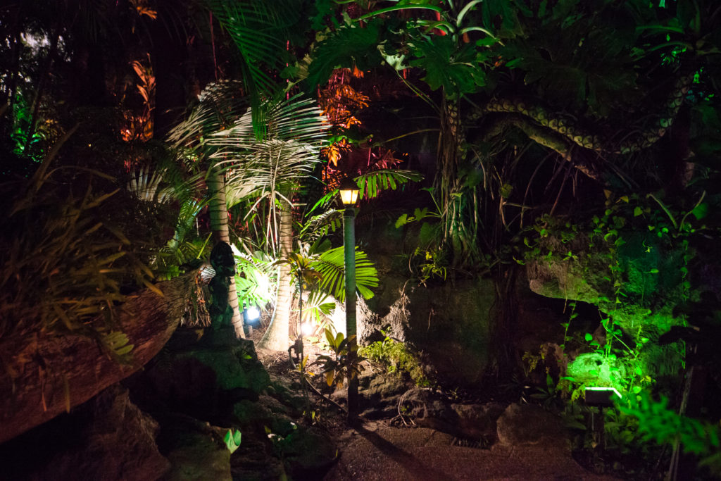 Mai Kai Tropical Garden at night