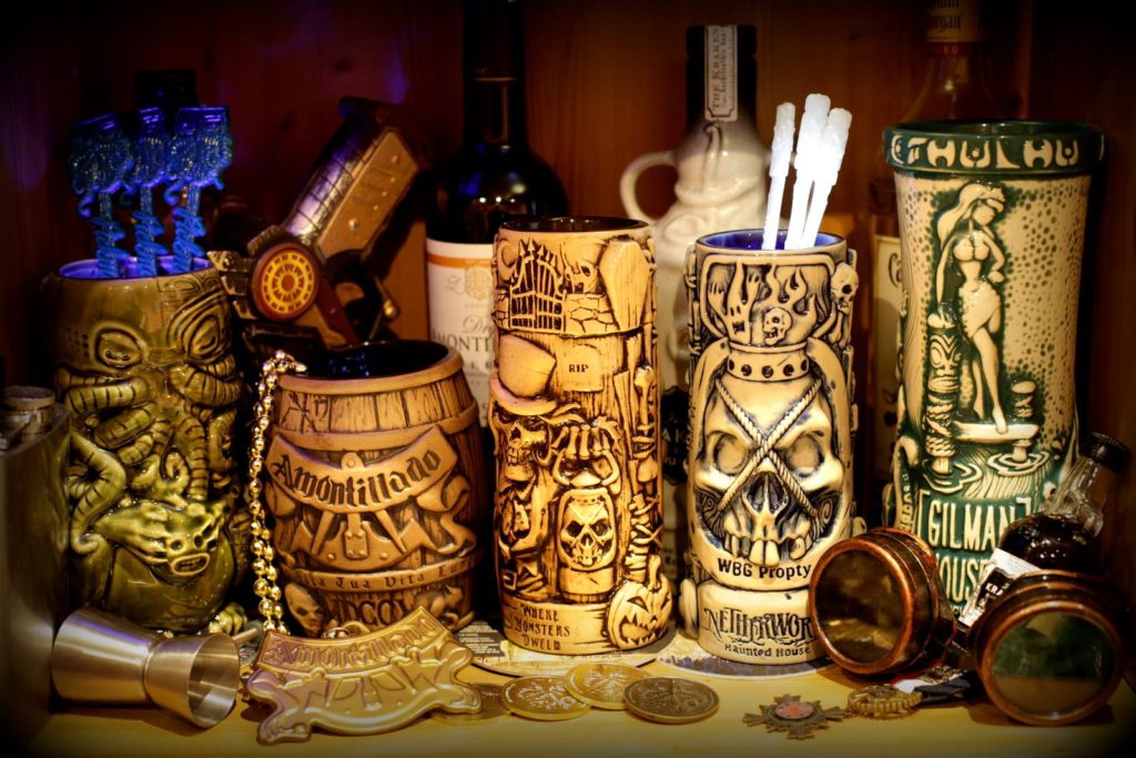 Horor In Clay Tiki mugs