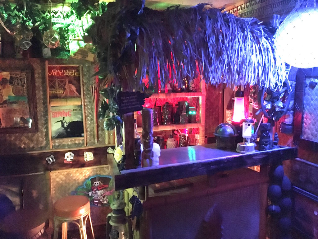 The bar at Toad's Grog Grotto