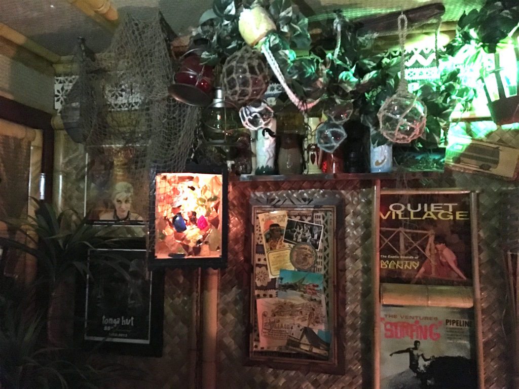 Albums on the wall at Toad's Grog Grotto