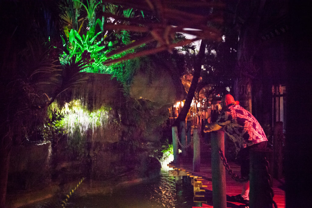 The Mai Kai Gardens at night