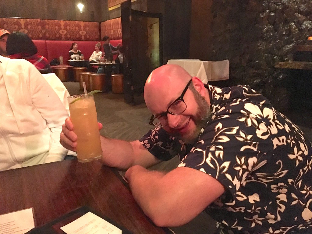 Ray enjoying a Mai-Tai at The Tonga Room