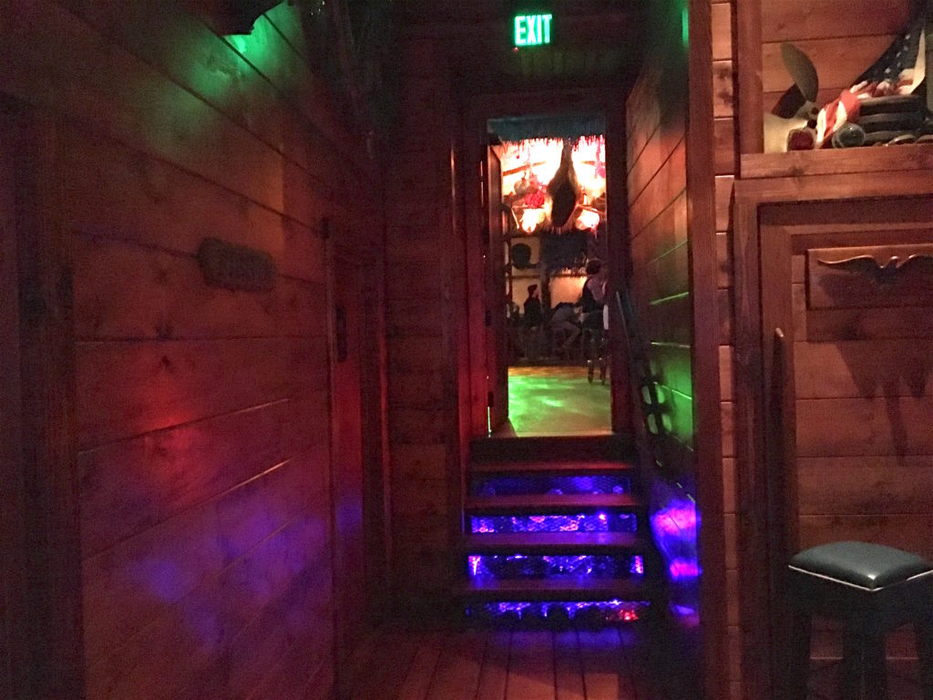 Entrance into the Tiki bar