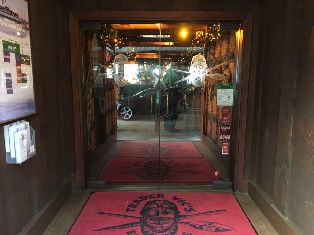 Trader Vic's entrance