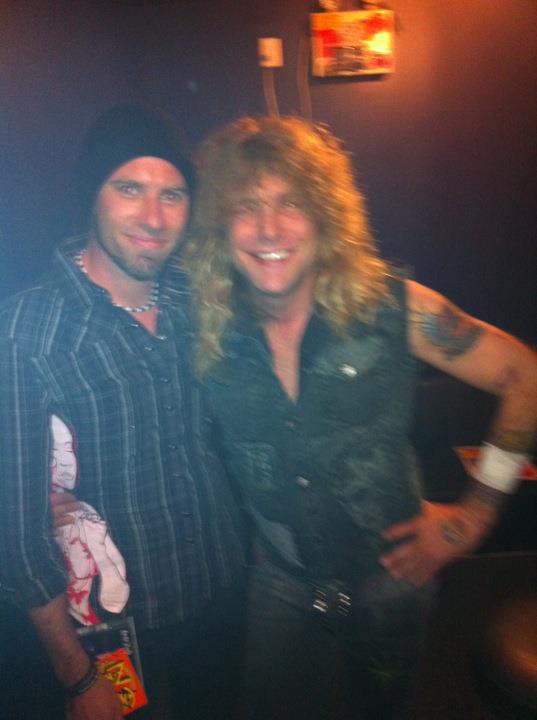 Mike with Steven Adler of Guns N Roses