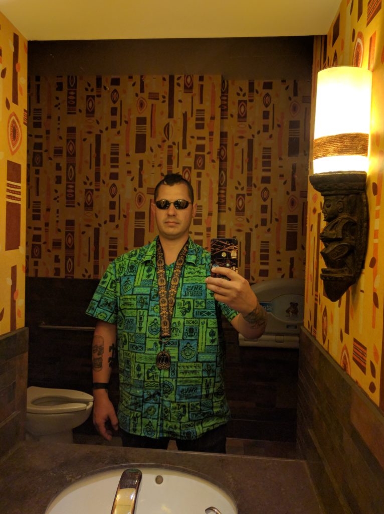 Trader Sam's bathroom selfie