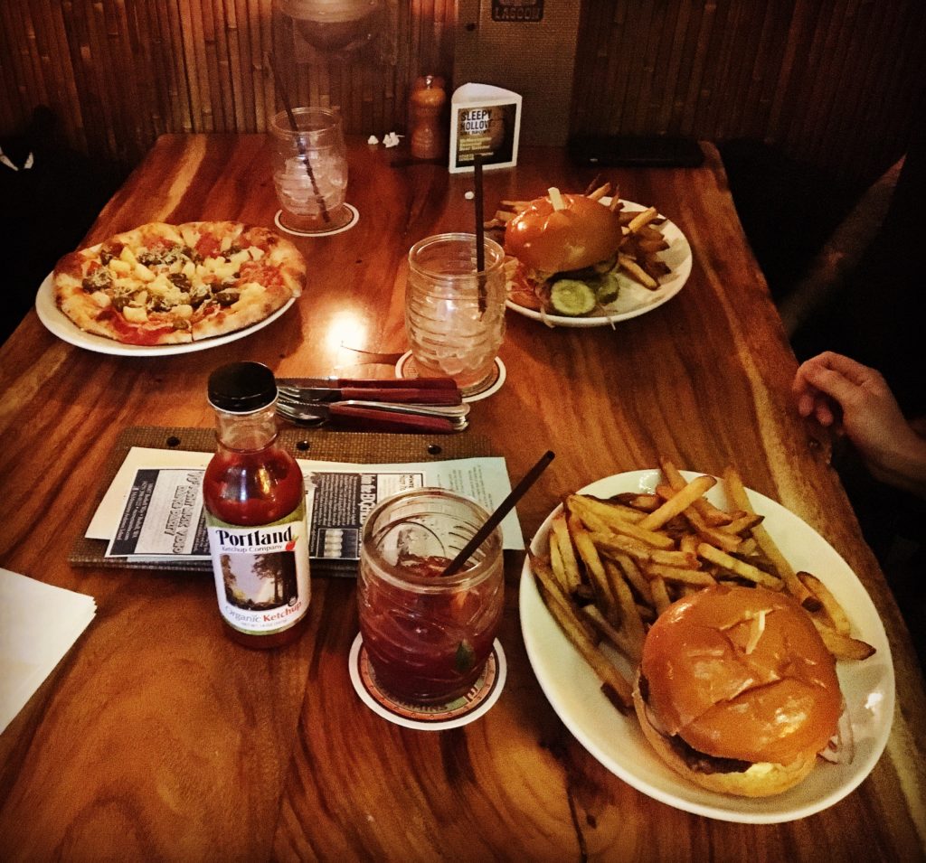 Burgers and Pizza at The North Shore Lagoon