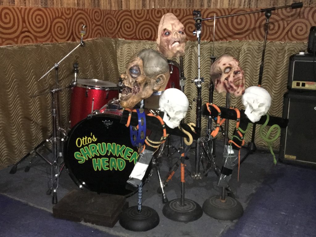 Back room at Otto's Shrunken Head