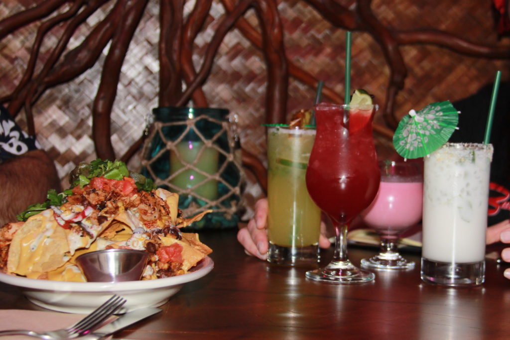 Tiki Drinks and Nachos at No Bones Beach Club