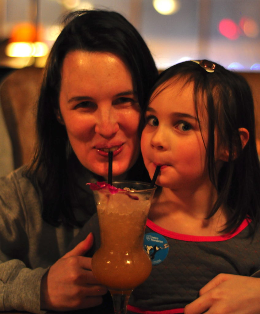 Marnie and Ellie enjoying a Slingless In Singapore