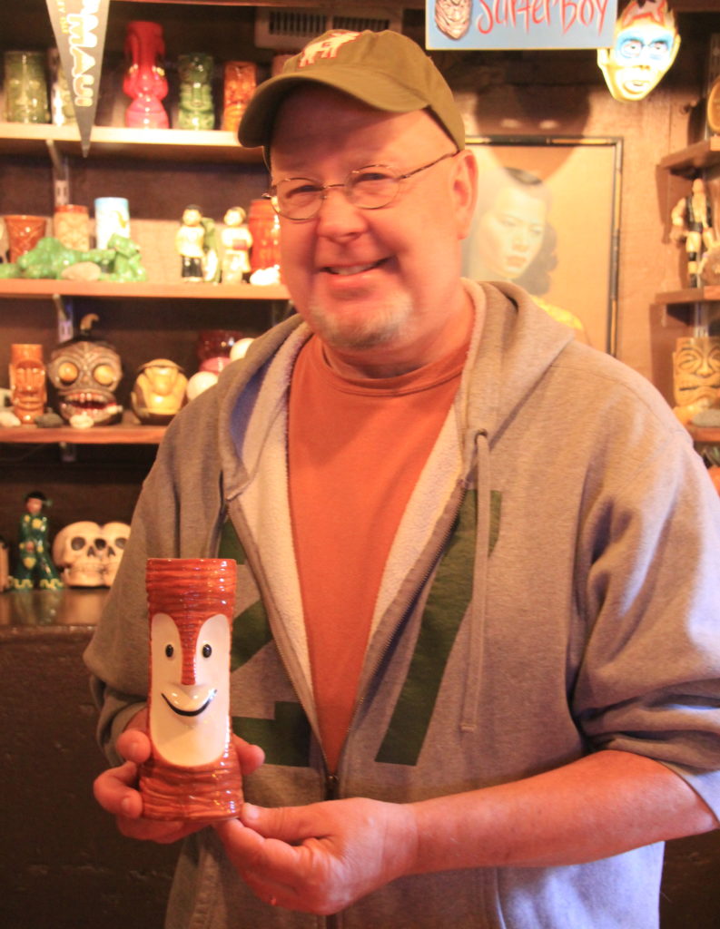 Bill with his Tiki Bob mug