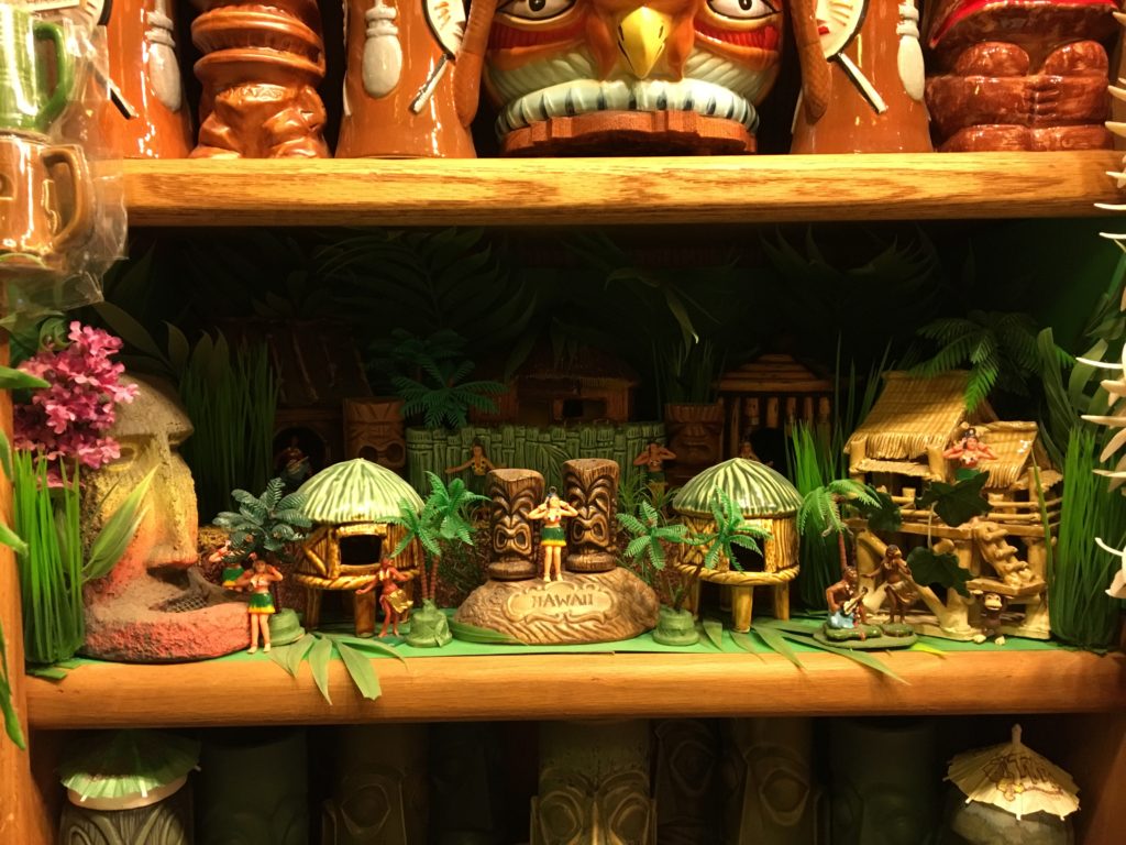 Miniature Tiki Scene